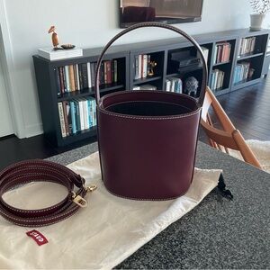 STAUD Bisset leather bag